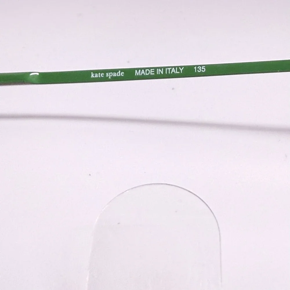 Kate Spade Grayson 0JDE Semi Rimless Eyeglasses Green Dark Brown Italy 50-18-135